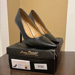 Anne Michelle Classic Black Heels
